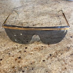 Quay, Australia get right silver shield gold frame sunglasses x J Lo